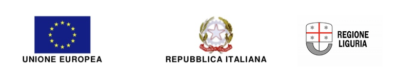 Loghi Unione Europea, Repubblica Italiana, Regione Liguria